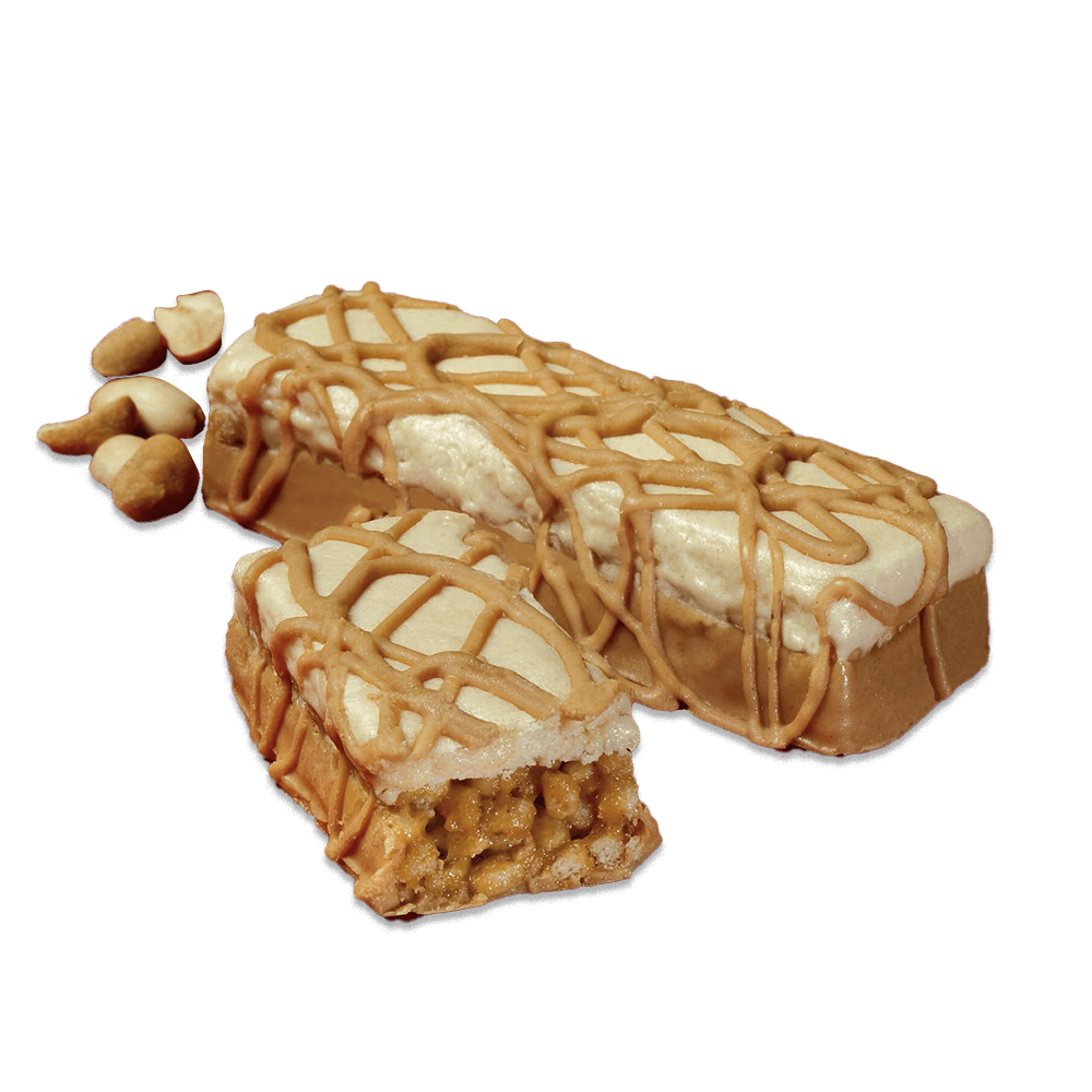 Delicious protein bars with peanut drizzles, showcasing a tasty combination of flavors and textures for on-the-go nutrition.